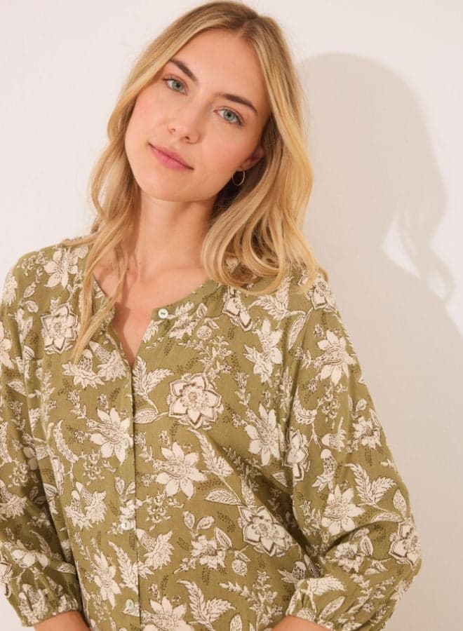 Floral Viscose Camisole 444909391 – Soft Green Elegance - Image 1