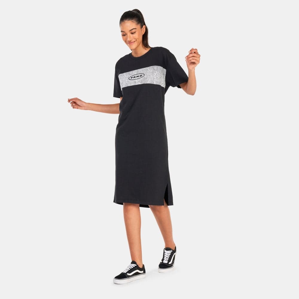 Curren x Knost Women’s Black Cotton Midi Dress - Image 1