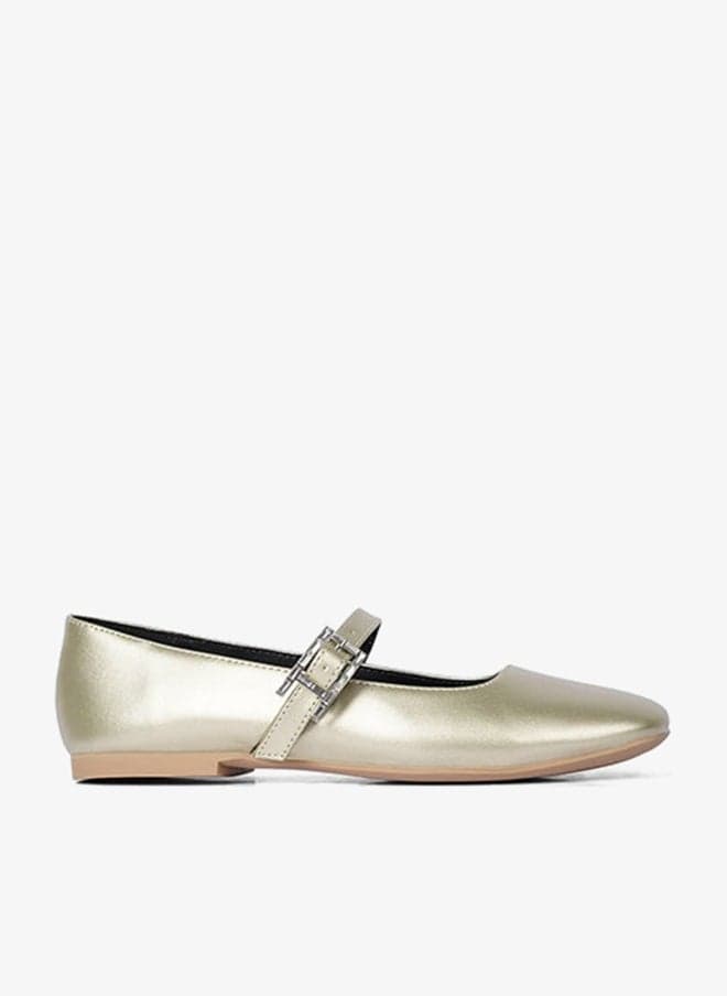 Gold Lifestyle Ballerina Flats for Women - Image 1