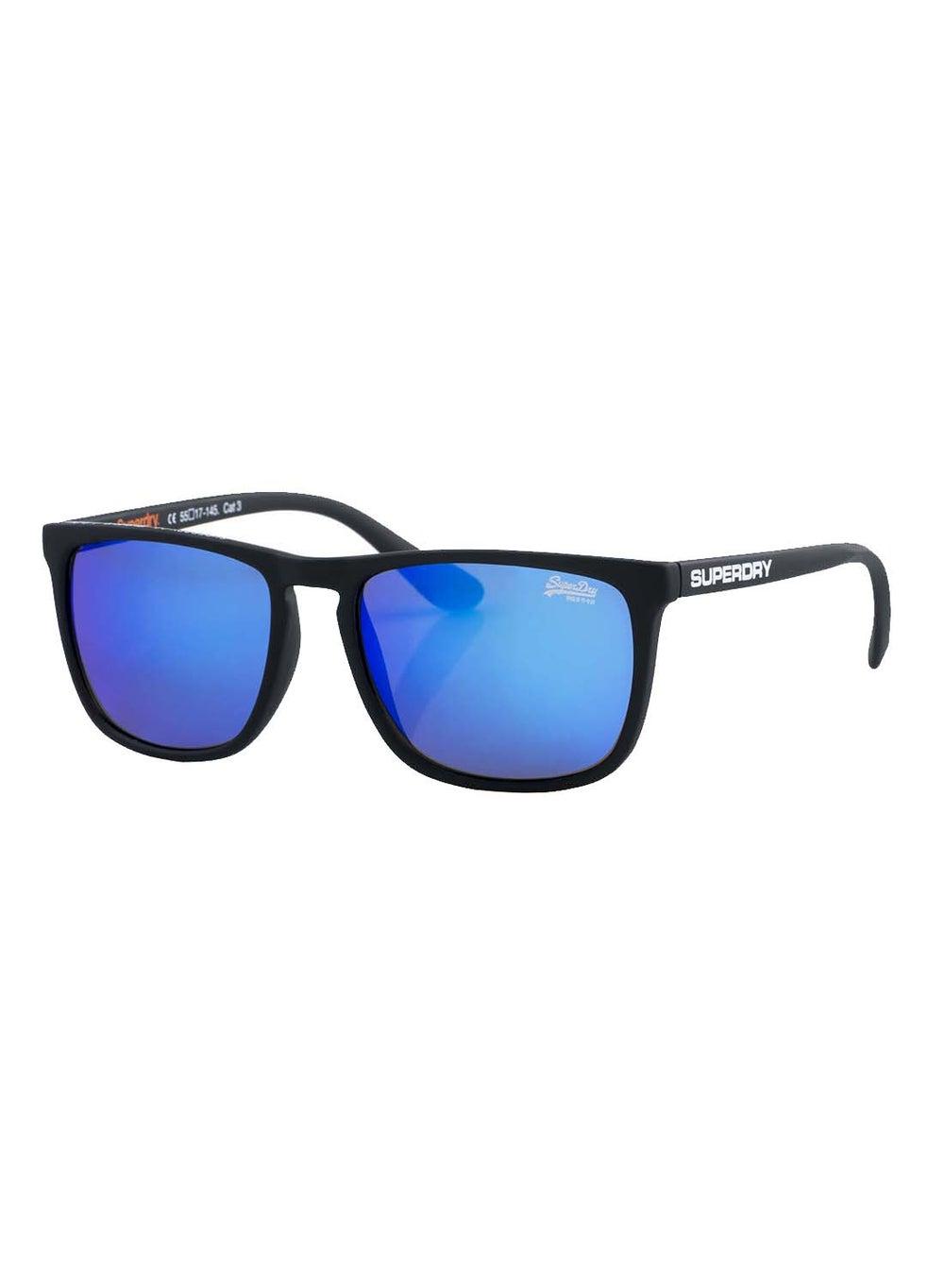 Shockwave 187 Blue Rectangular UV Protection Sunglasses - Image 1