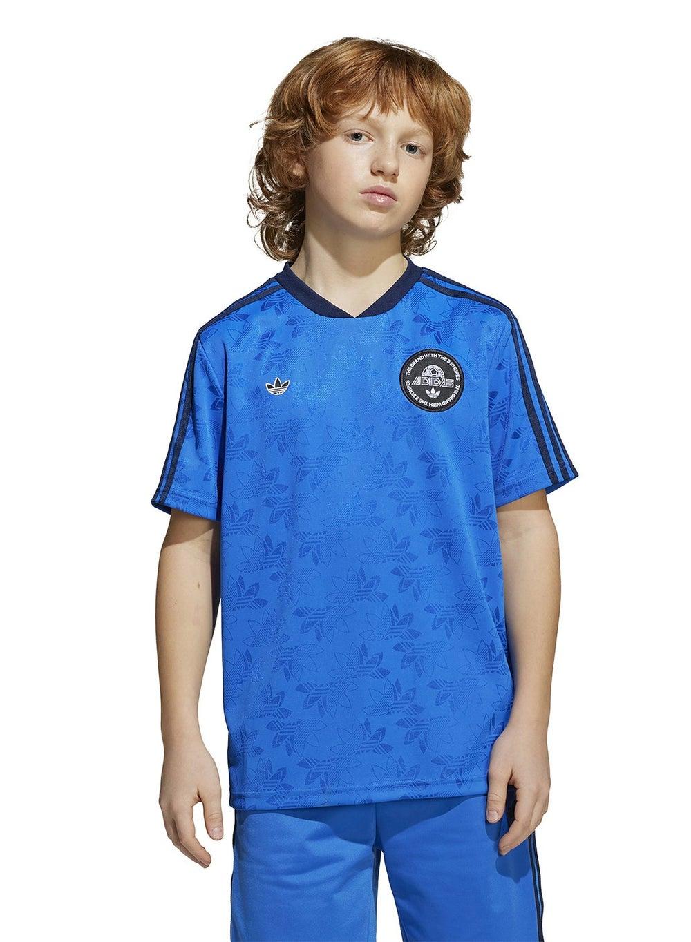 Adidas Youth Logo Blue T-Shirt JV7681 - Image 1