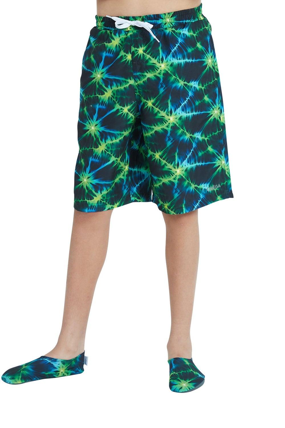 COEGA Boys Nero Green Tie Dye Boardshorts - Image 1