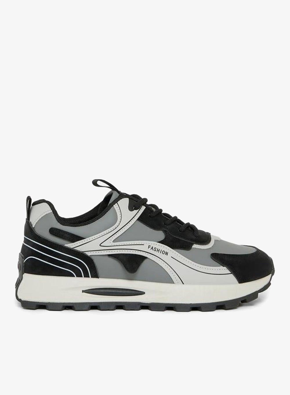 Lightweight Breathable Lace-Up Low-Top Sneakers - Image 1
