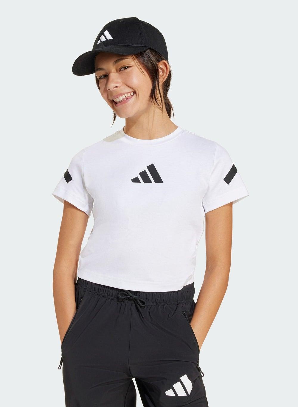 Youth Z.N.E. Cropped Fitted Cotton T-Shirt JD1317 - Image 1
