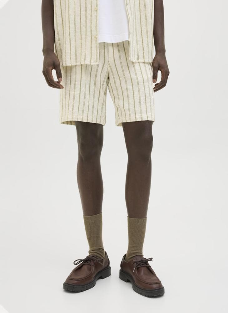 Coba Stripe Relaxed Cotton Shorts 12274413 - Image 1