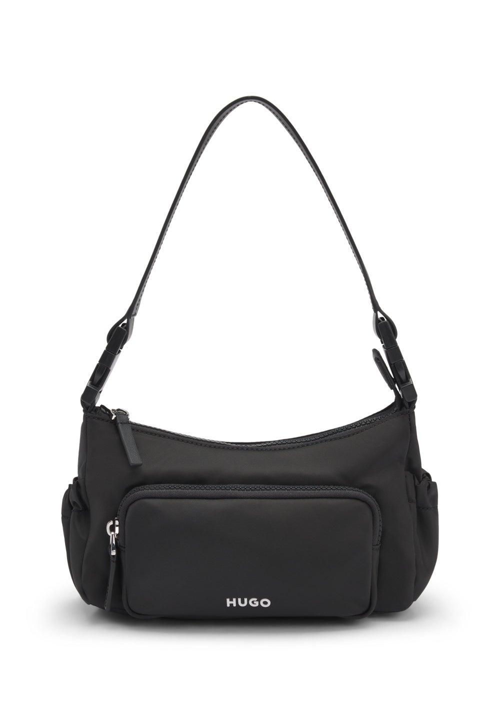 HUGO Smooth Twill Shoulder Bag with Interchangeable Strap - Image 1
