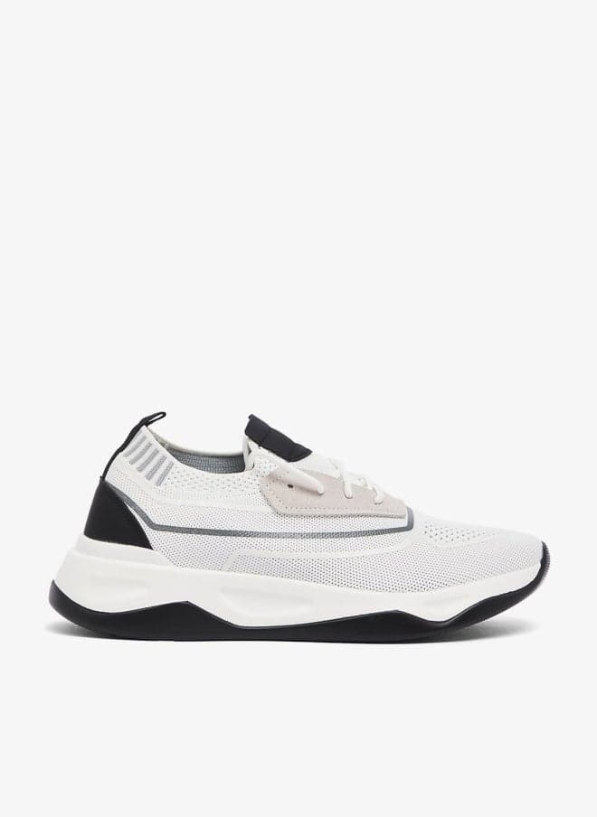 Sf2540 Knitted Comfort White Low-Top Sneakers - Image 1
