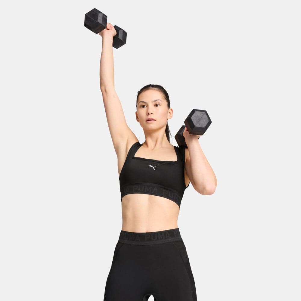 PUMA MOVE Lace Low-Support Sports Bra Black - Image 1