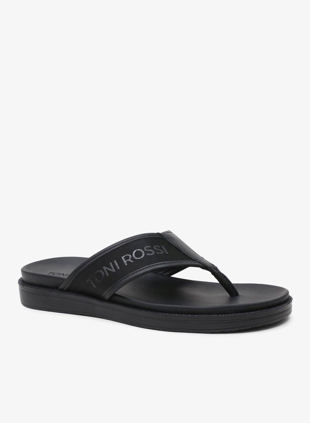 Elba TR Black Casual Comfort Sandals - Image 1