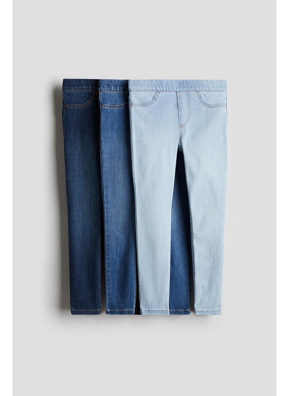 Girls 3-Pack Skinny Denim Jeggings Set - Image 1