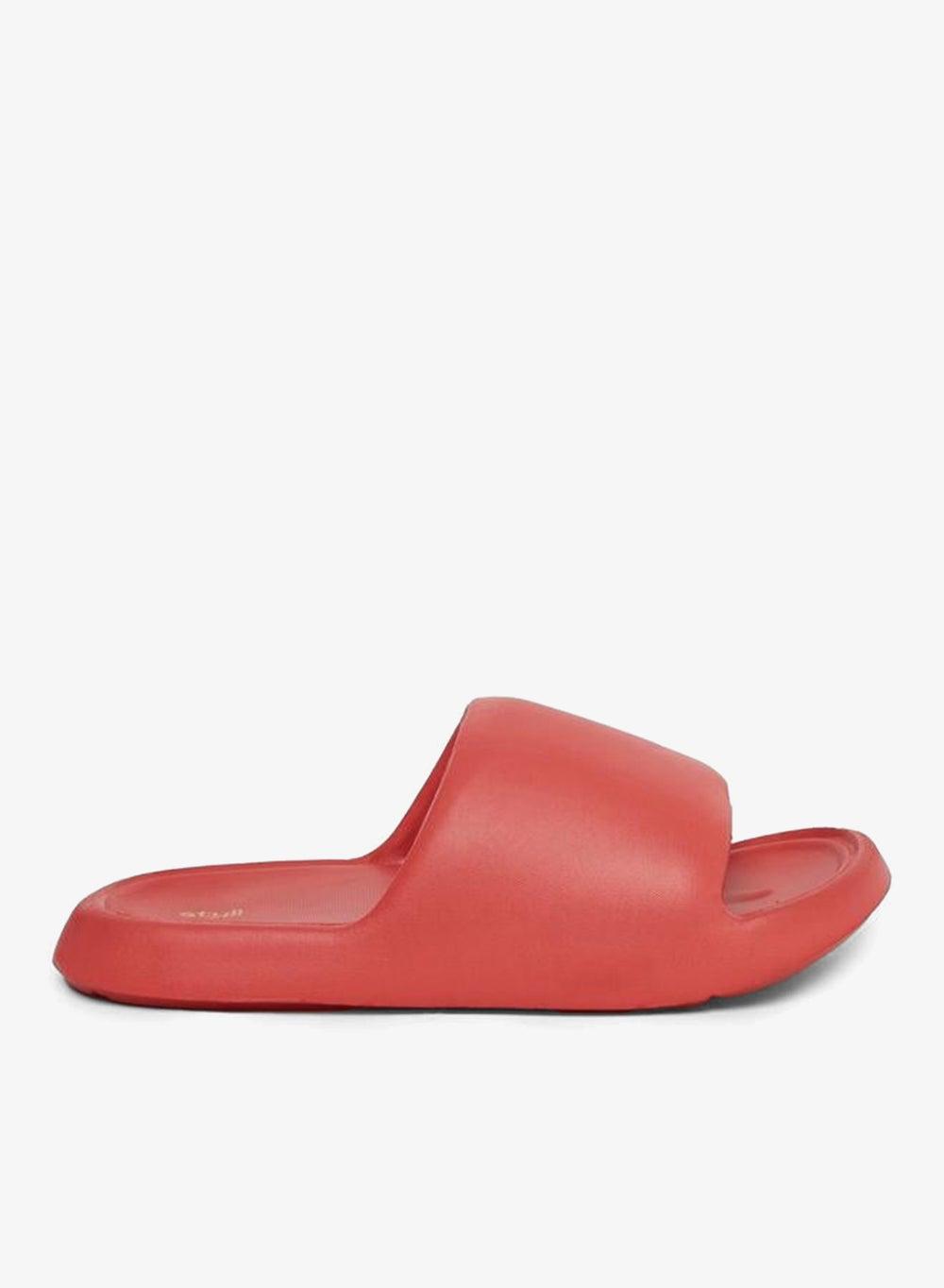 Styli Women Red Comfort Slip-On Slides - Image 1