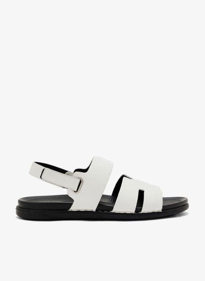 NB 909 Cream Comfort Footbed Men’s Sandals - Image 1