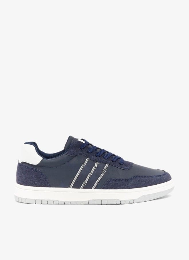 W888 752 Navy Casual Low-Top Sneakers - Image 1