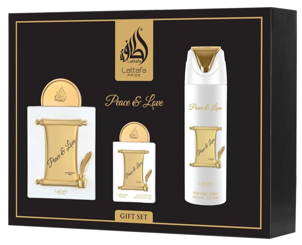 Lattafa Pride Peace & Love 3-Piece Fragrance Set - Image 1