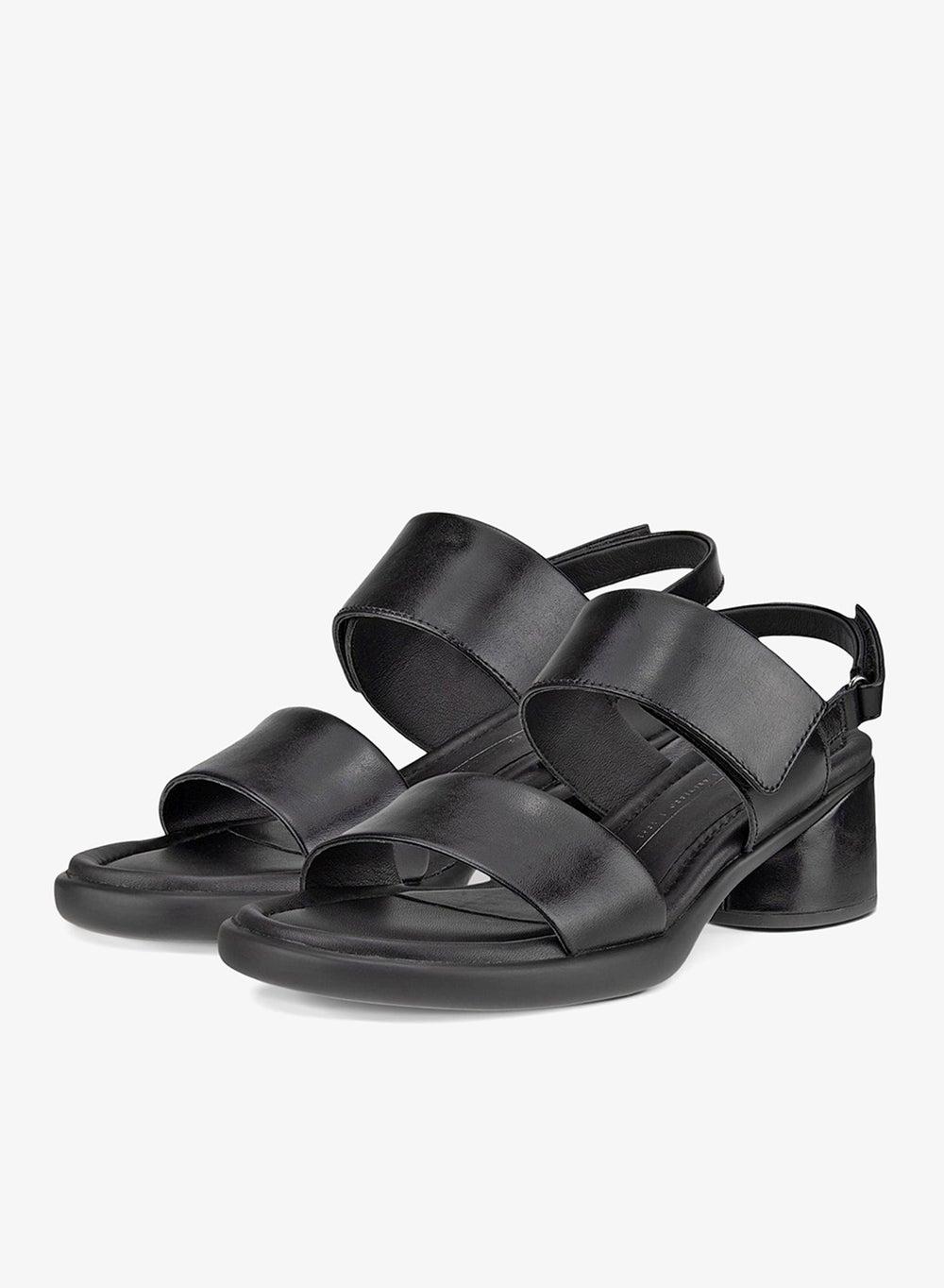 ECCO Sculpted LX 35 Black Leather Sandal - Image 1
