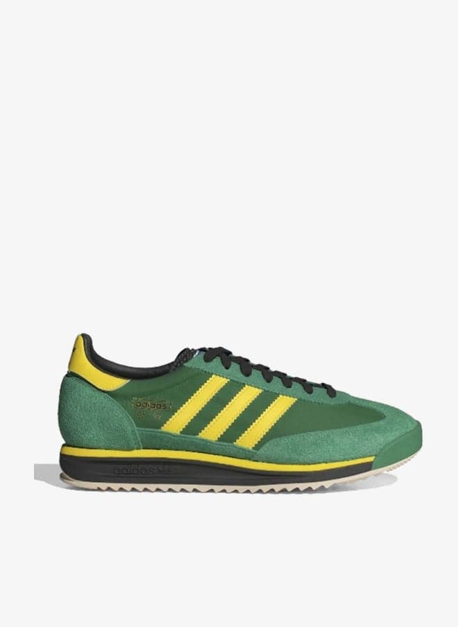 SL 72 RS Green Leather Low-Top Sneakers - Image 1