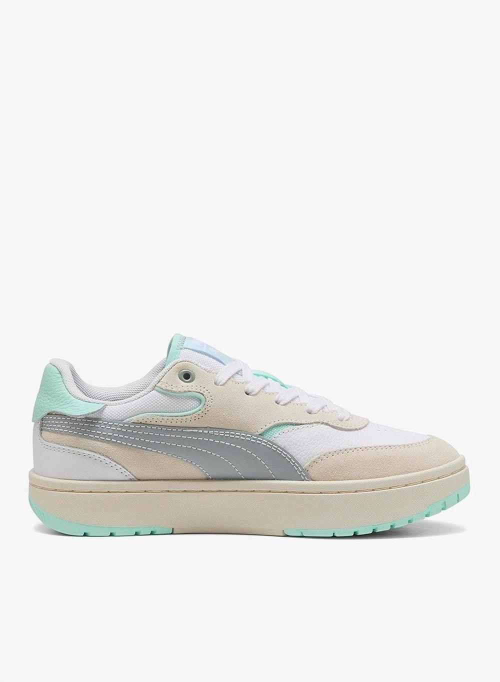 PUMA Cali Sylva Vintage Leather Platform Sneakers - Image 1