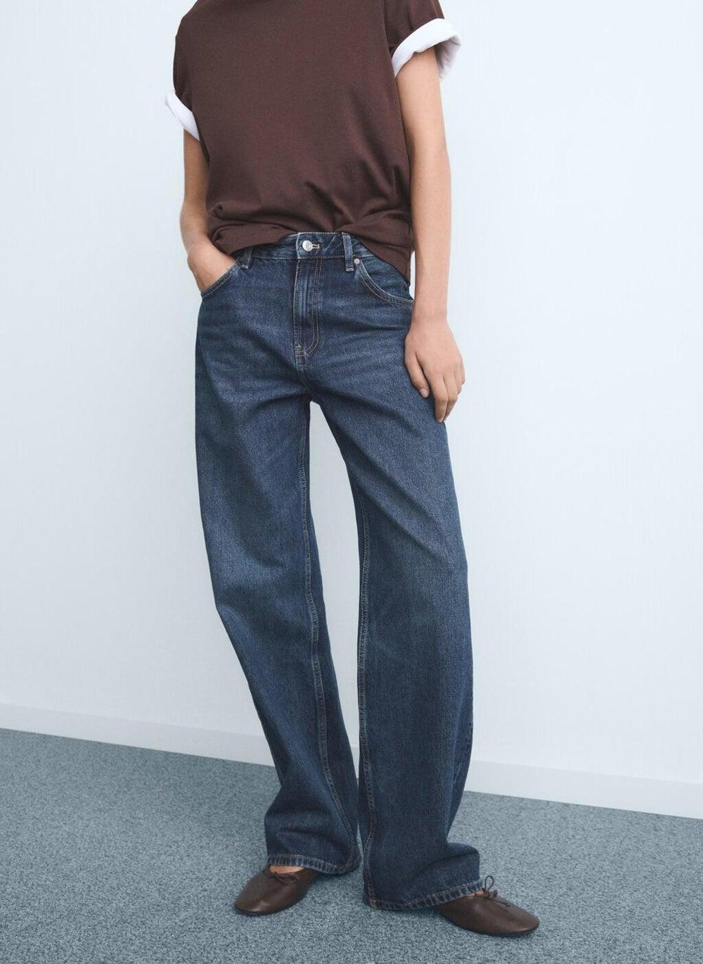 Women’s Dark Wash Straight Fit Jeans - Image 1