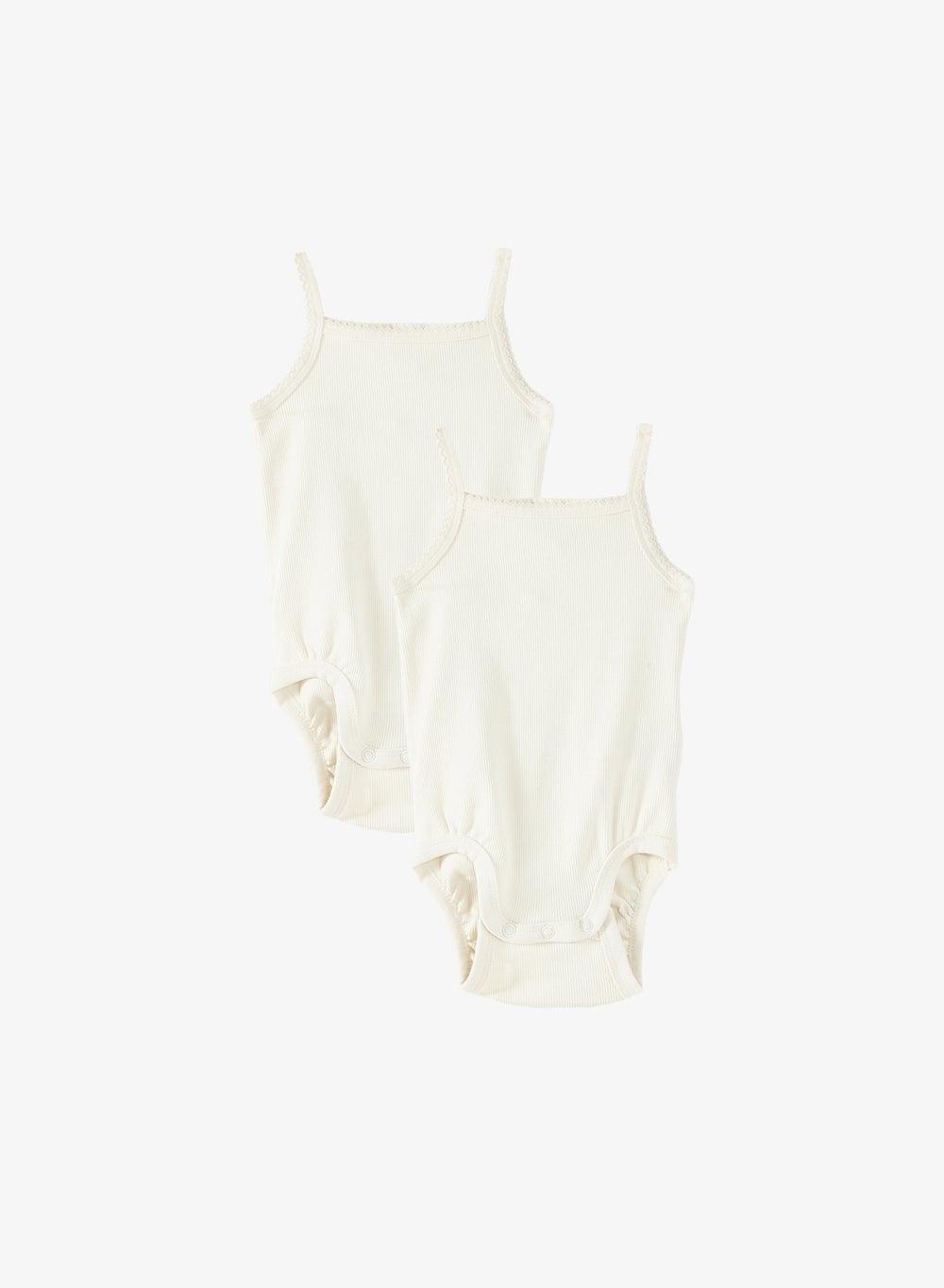 2-Pack Pima Cotton Jersey Baby Bodysuits - Image 1