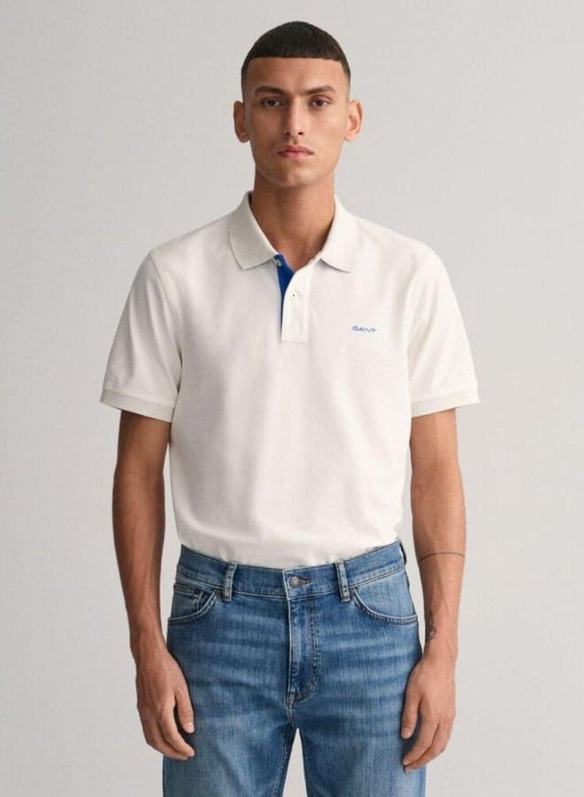 GANT Contrast Piqué Polo Shirt Classic Fit - Image 1