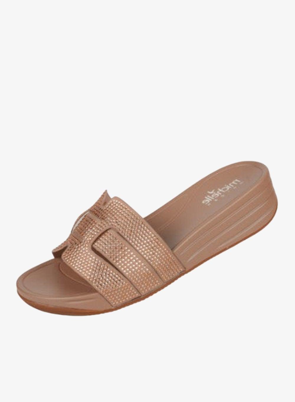 Michelle Morgan 414RJ901 Nude Comfort Wedge Sandals - Image 1