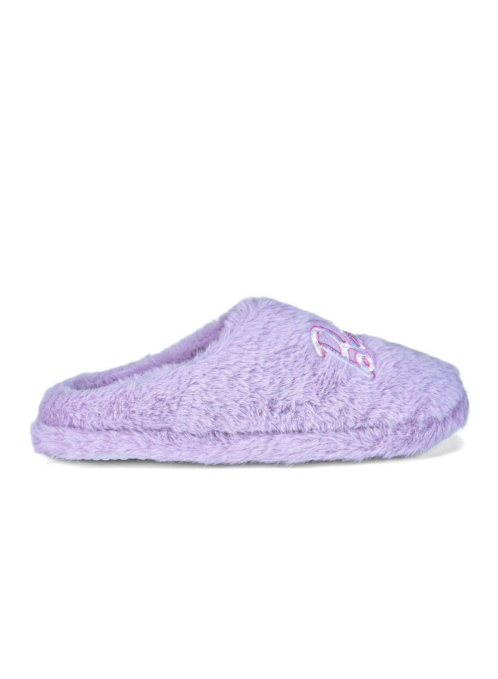 Barbie Bedroom Slipper – Purple Casual Comfort Flats - Image 1