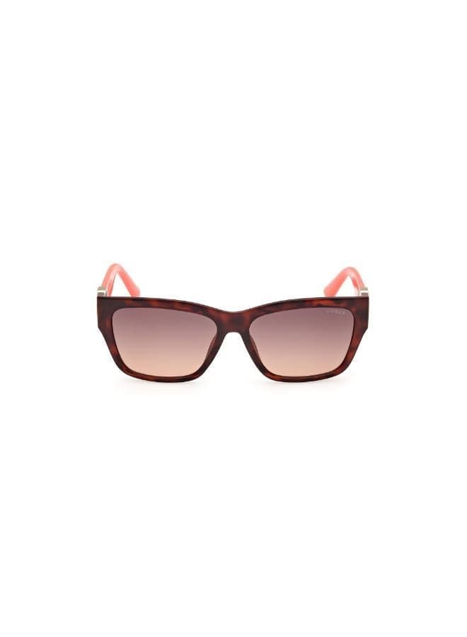 Guess Dark Havana Cat Eye Sunglasses GU0010552F56 - Image 1