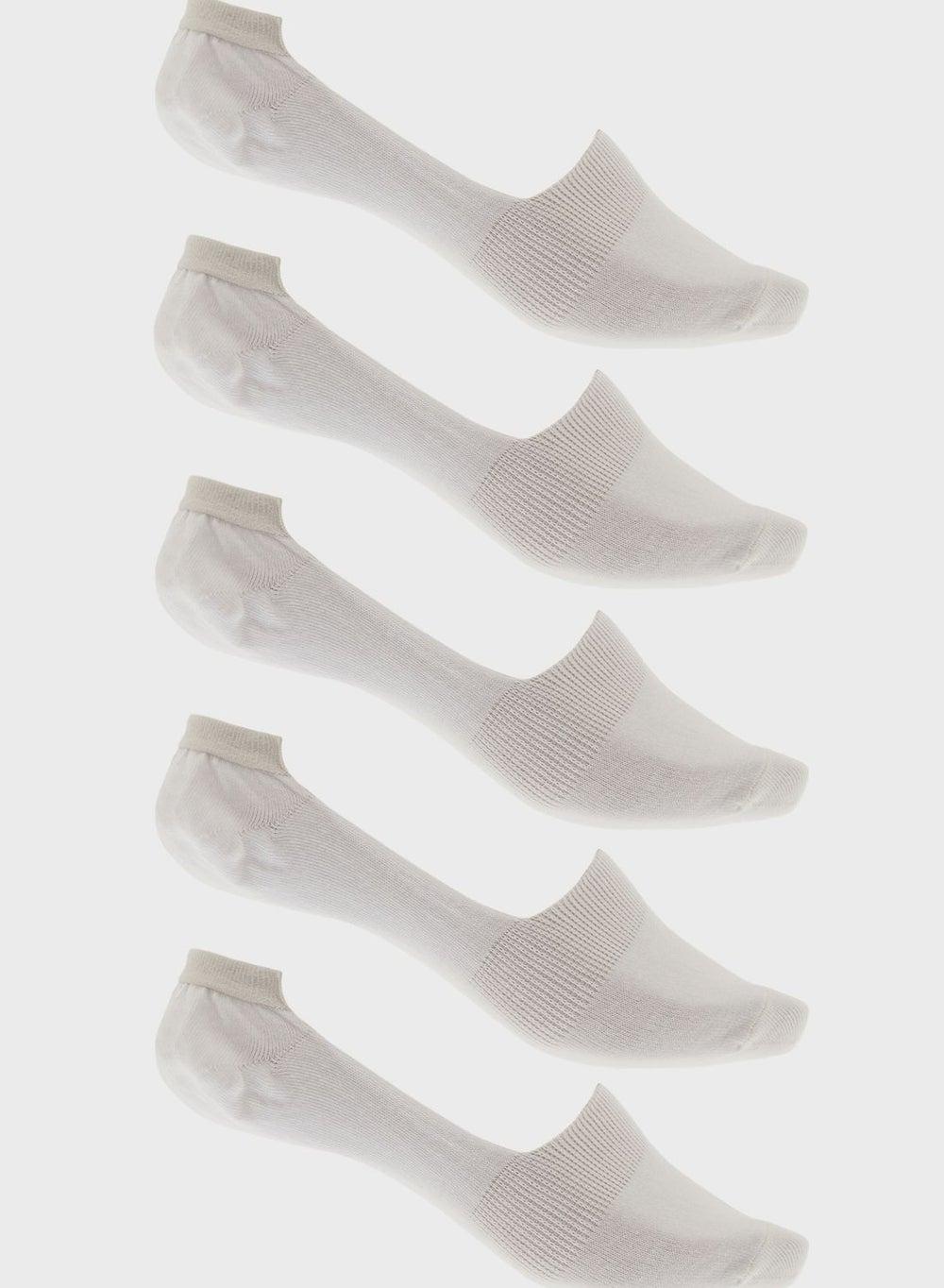 5 Pack Men’s Invisible Antibacterial No-Show Socks - Image 1