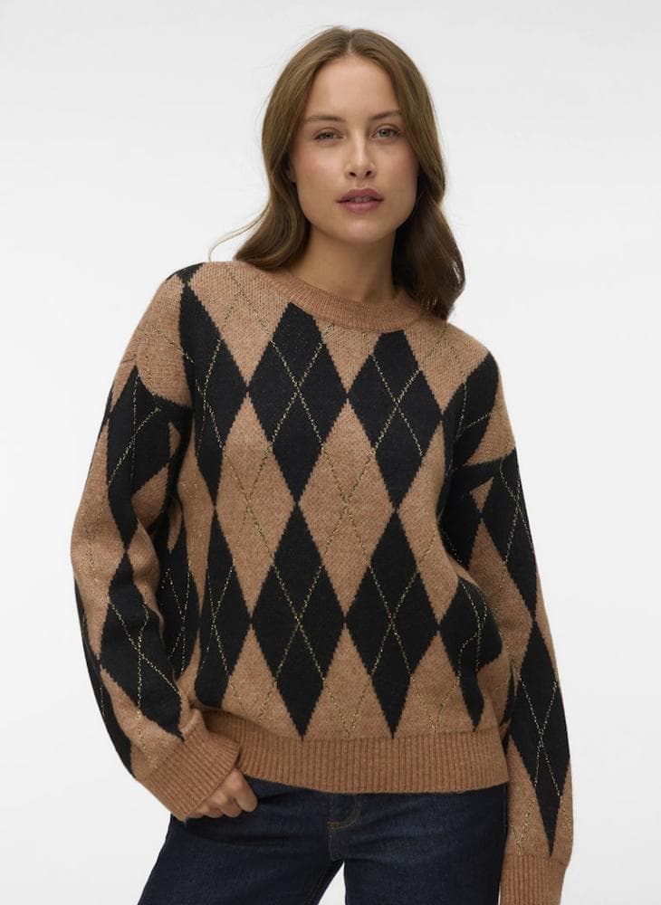 Vmbille Crew Neck Knitted Sweater 10341704 - Image 1