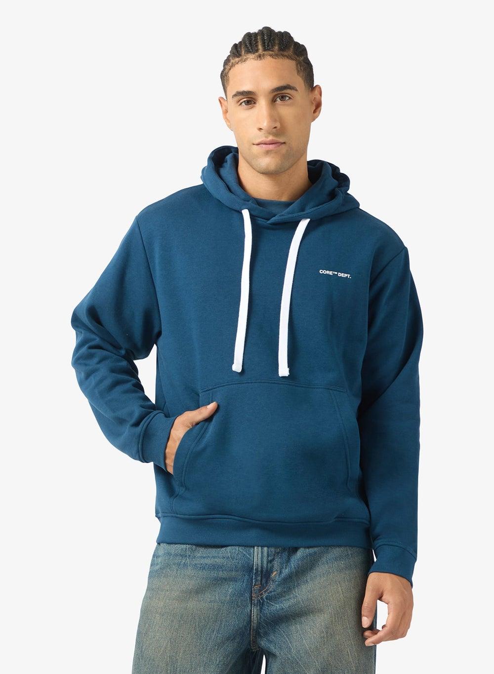 Blue Logo Pullover Hoodie 12282973 Classic Fit - Image 1