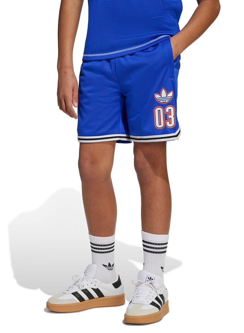 adidas Youth Mesh Shorts Jx5274 Blue - Image 1