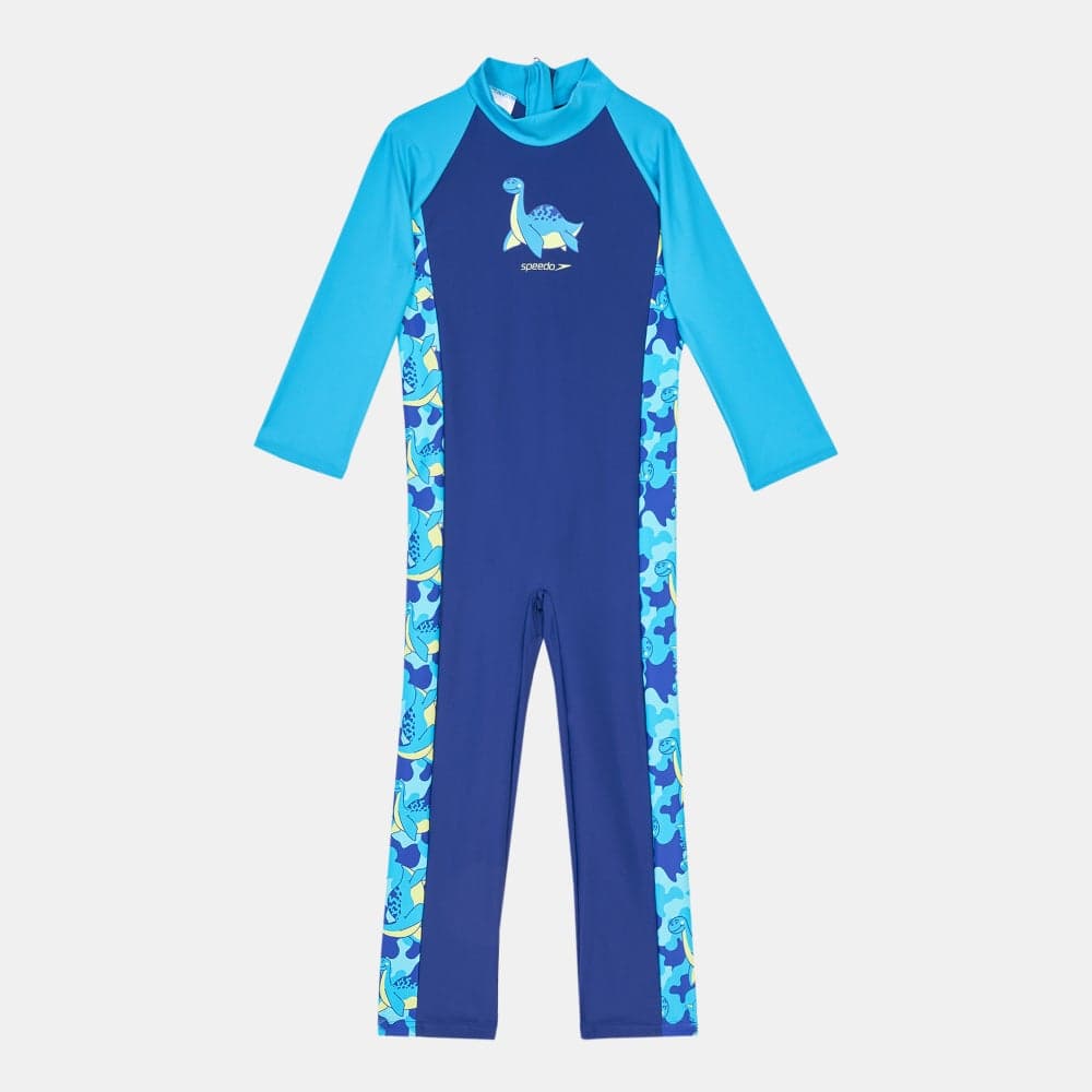 Kids All-In-One Sun Suit UPF40+ Blue - Image 1