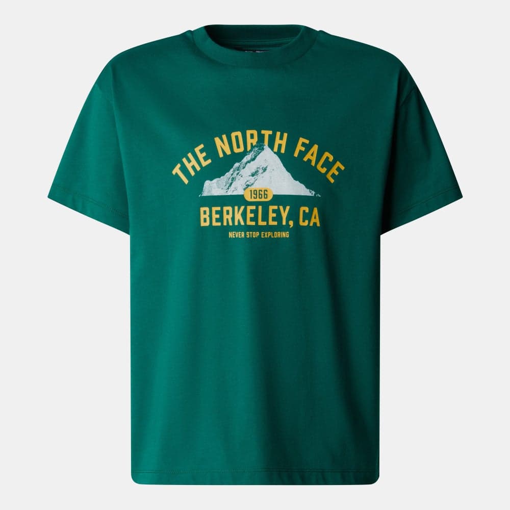 Kids’ Varsity Graphic Oversized Cotton T-Shirt Green - Image 1