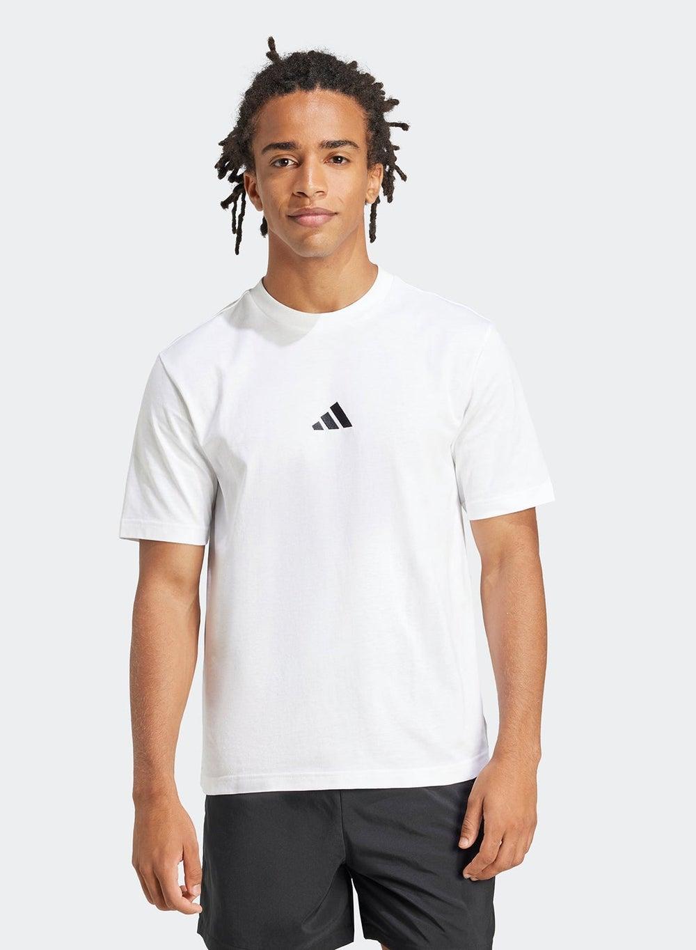adidas Essentials Small Logo Jersey T-Shirt - Image 1