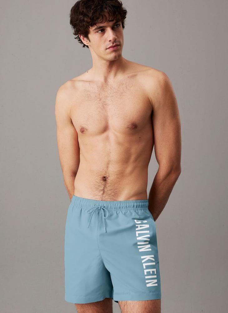 Calvin Klein Medium Drawstring Blue Board Shorts Lv00N61092Vo9 - Image 1