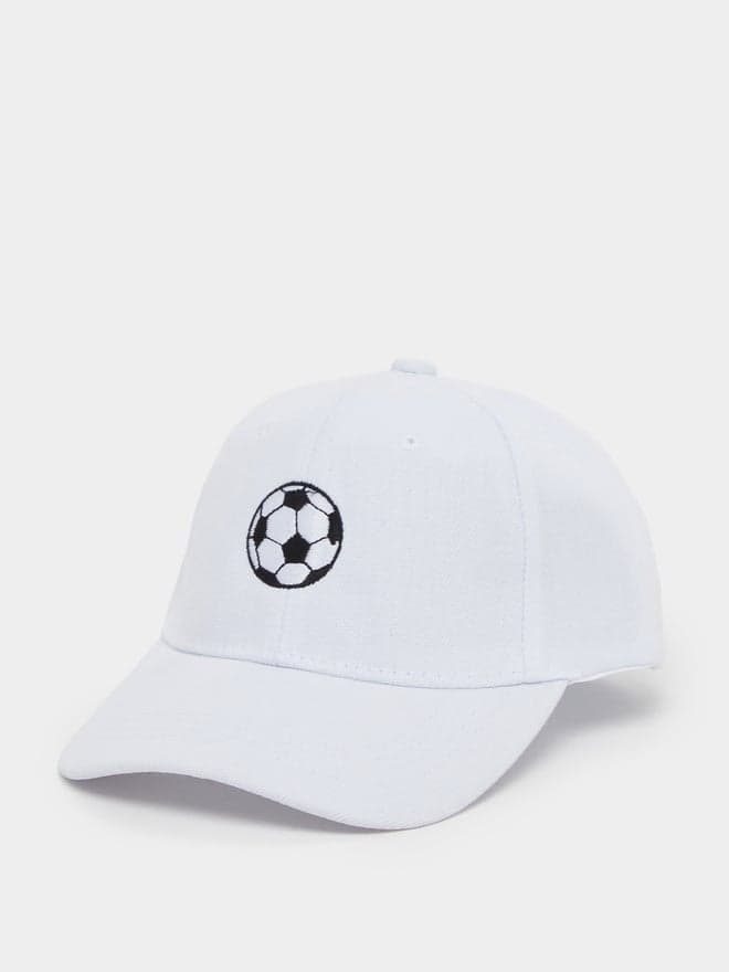 Styli White Embroidered Casual Baseball Cap - Image 1