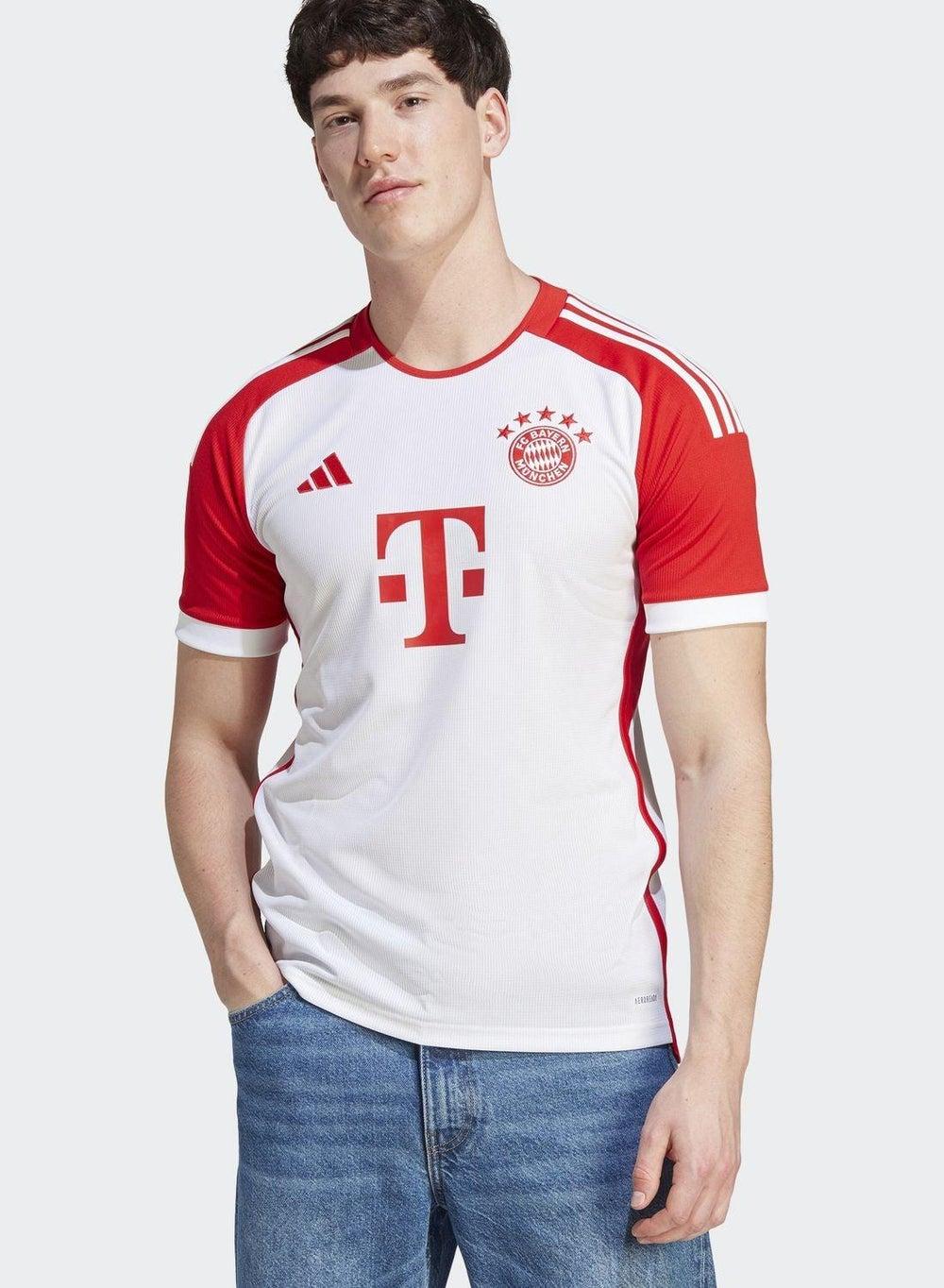 FC Bayern White Home Jersey XS Authentic Fit - Image 1