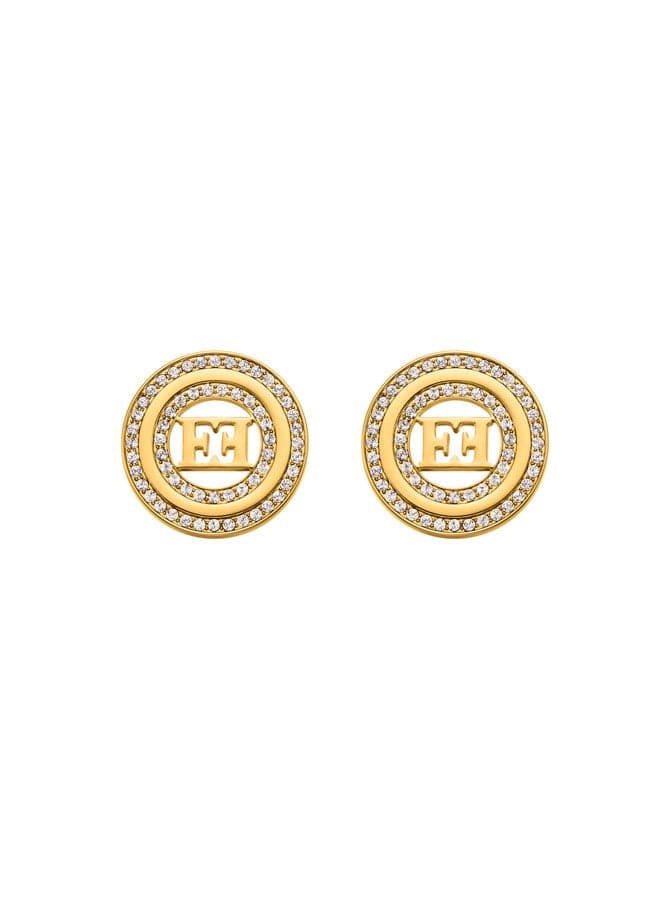 Alice Crystal E Signature Earrings – Modern Luxury Chic - Image 1