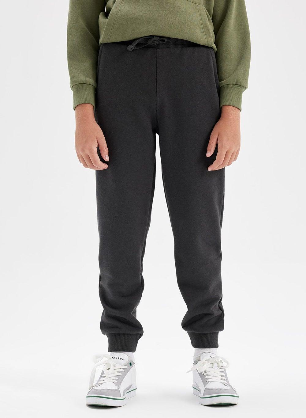 Anthracite K8852A6 Boys Jogger Pants with Elastic Cuffs - Image 1