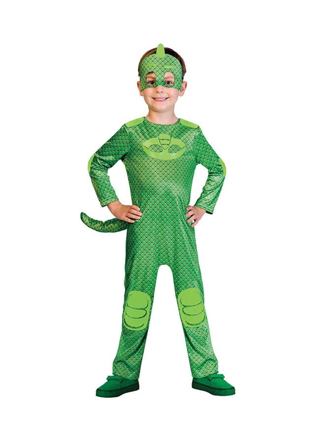 PJ Masks Gekko Boys Costume Green Cosplay Outfit - Image 1