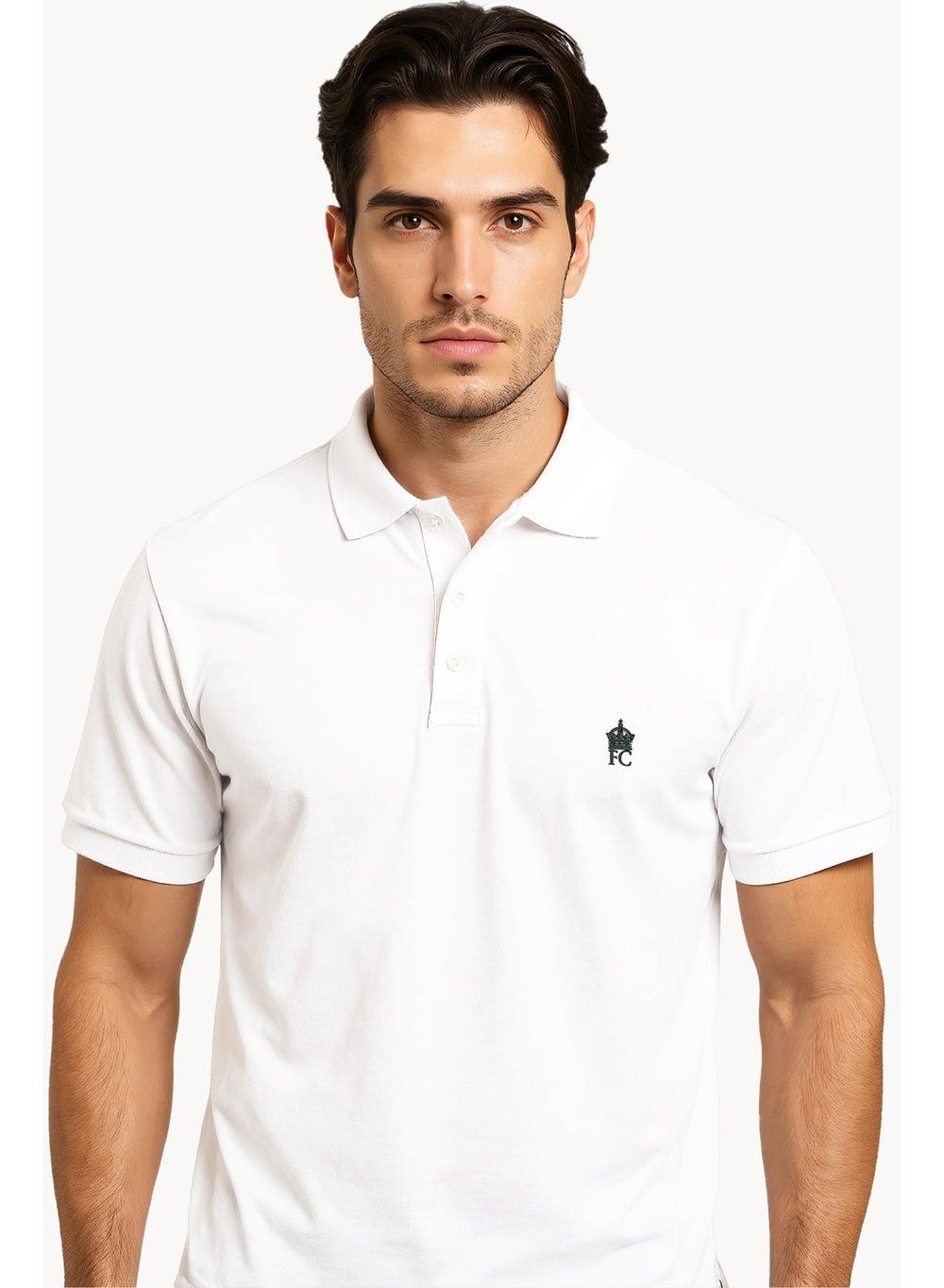 Classic Cotton Polo 56Uzh White Marine - Image 1