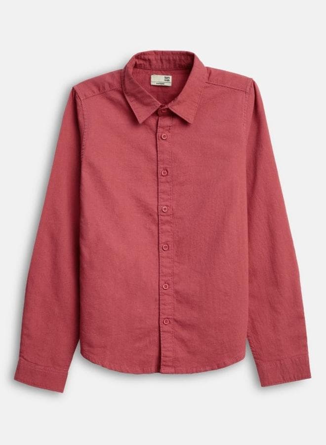 Cherry Cotton Boys Shirt – Embellished Regular Fit - Image 1