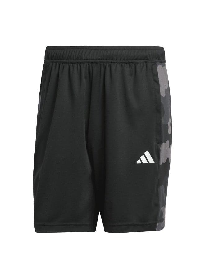 Adidas Camo XS5 Black Training Shorts - Image 1