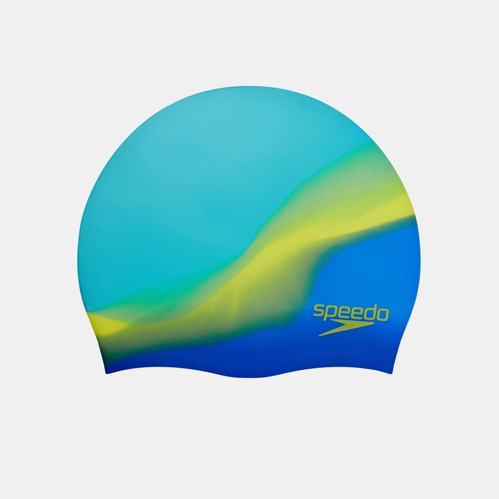 Speedo Kids’ Colourful Silicone Swim Cap Blue - Image 1