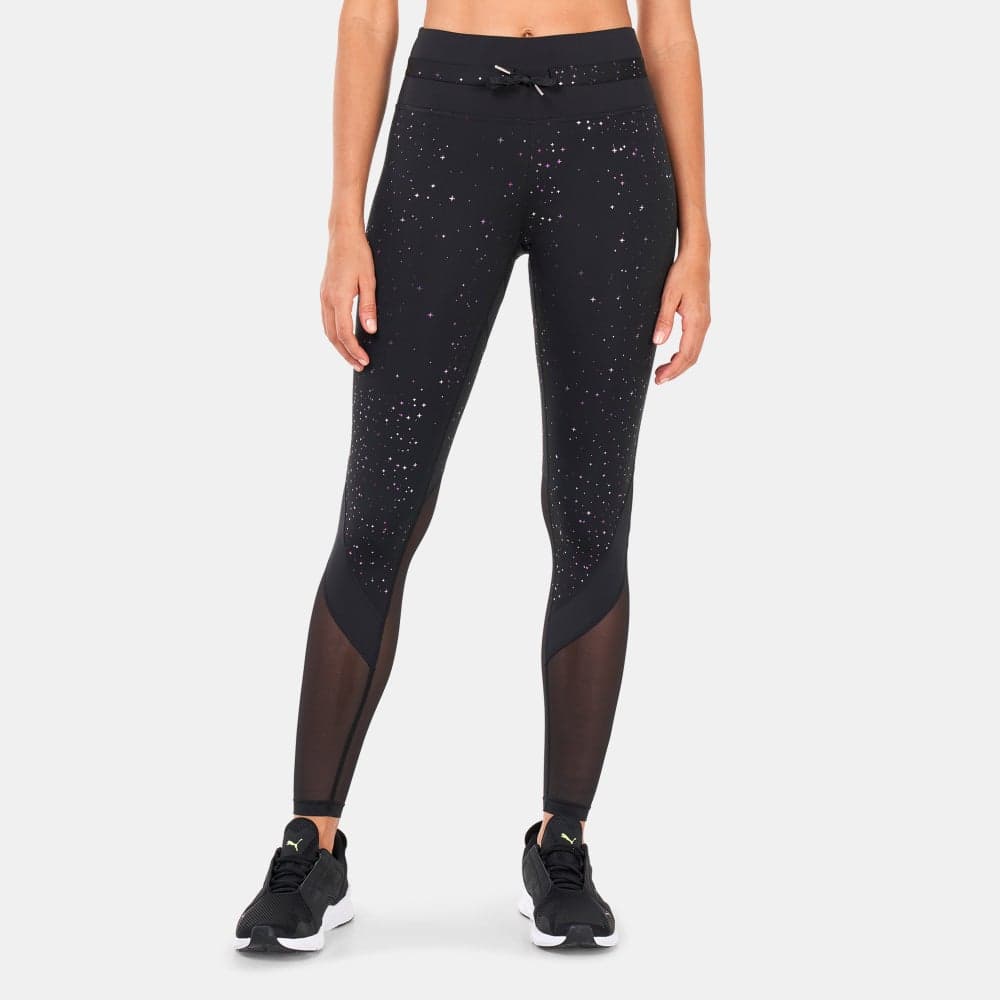 Stardust High Waist Leggings – Metallic Performance Fit - Image 1