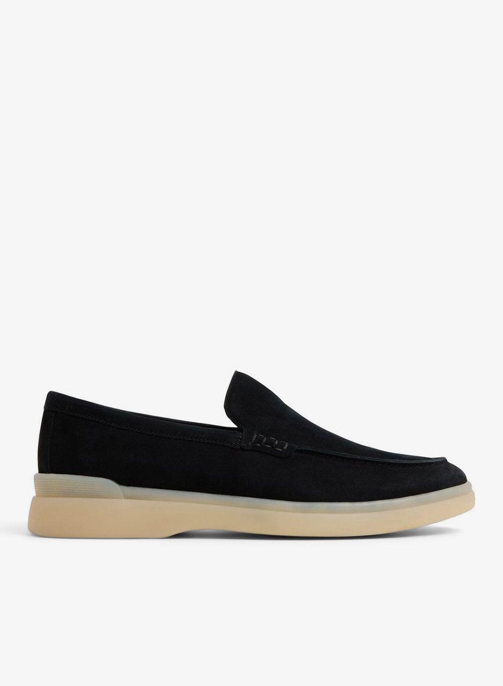 Shayn Black Slip-On Loafers for Men - Image 1