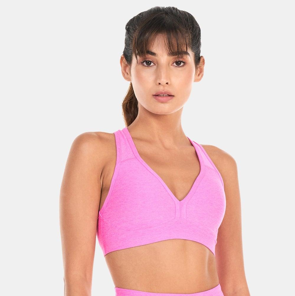 Spacedye Lift Your Spirits Pink Sports Bra - Image 1