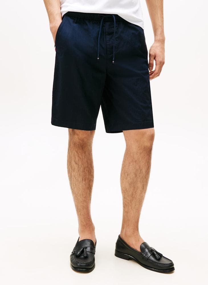 Tommy Hilfiger MW0MW40217 Blue Cotton Relaxed Shorts - Image 1