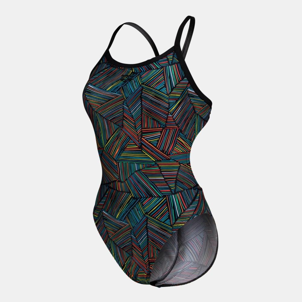 Women's Challenge Back Performance Swimsuit Black - Image 1