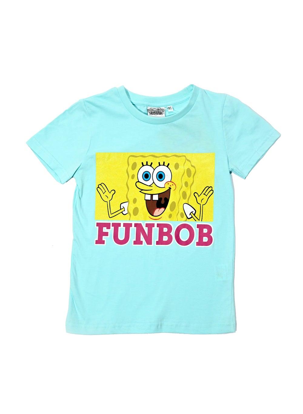 SpongeBob Aqua Graphic Girls T-Shirt Classic Fit - Image 1